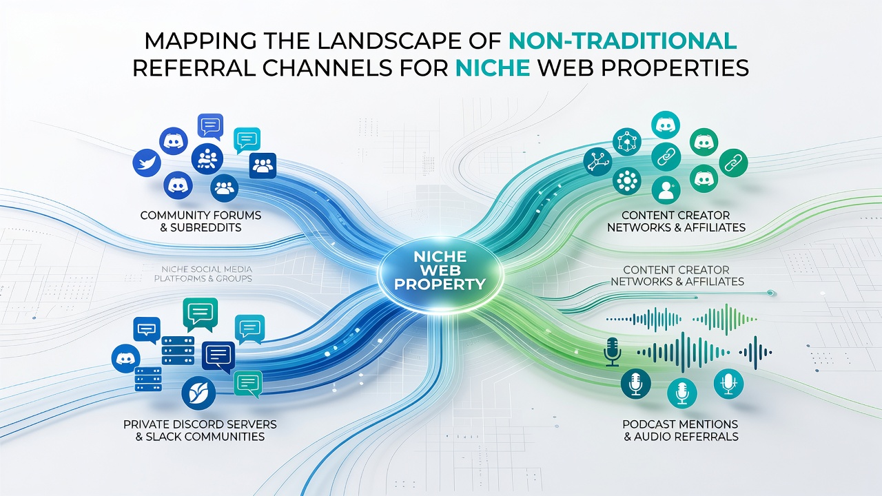 Detailed view of partnership networks and emerging referral platforms connecting niche web properties in 2026
